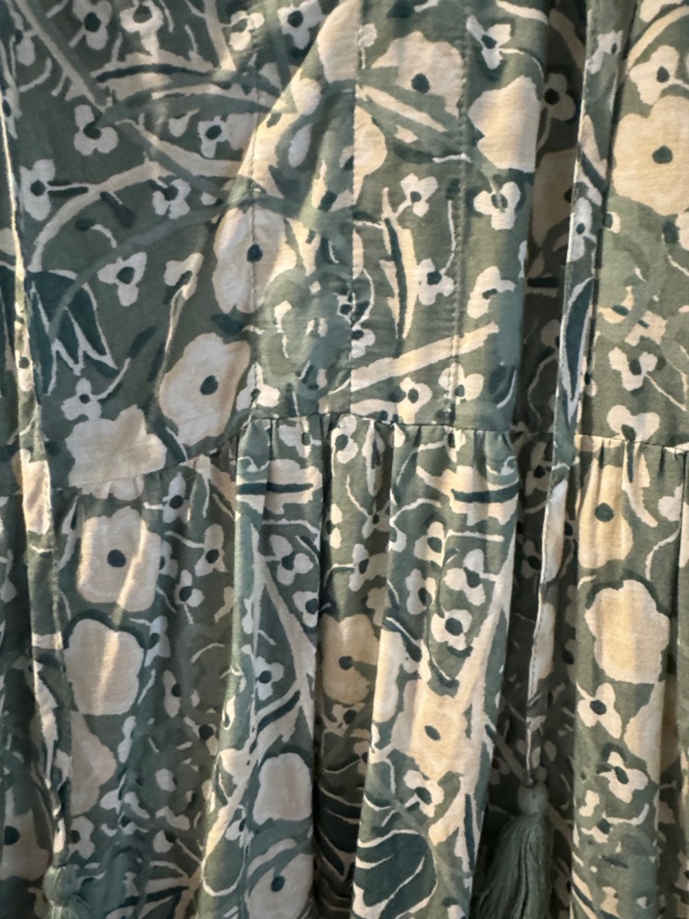 Tuckernuck Caftan Floral Tiered Maxi Dress xl - Picture 4 of 5